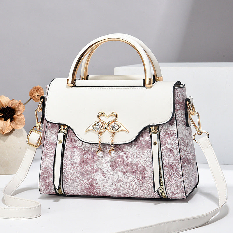 2025 new style pu bag women's bag light luxury ladies handbag high-end shoulder messenger bag small square bag women's cross-border