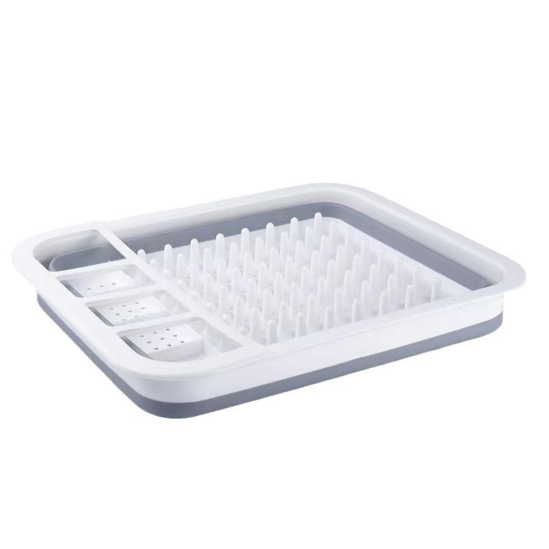 Foldable drain bowl rack new kitchen bowl and chopstick storage rack multi-function sink drain rack drying rack
