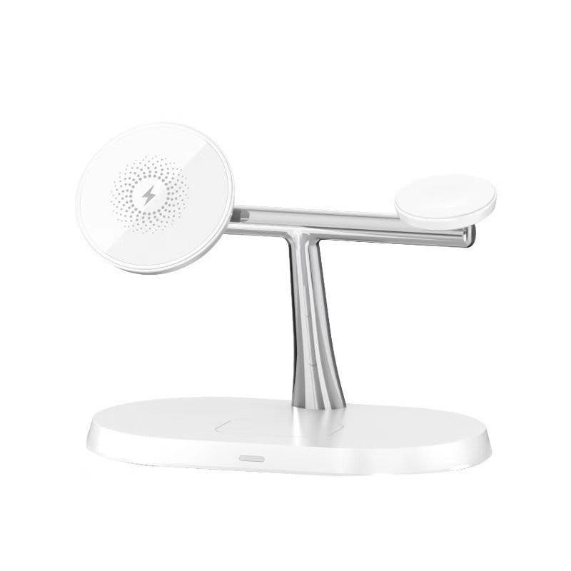 Three-in-one wireless charger suitable for Apple mobile phones, Huawei mobile phones, magnetic charging, earphones, watches and wireless chargers