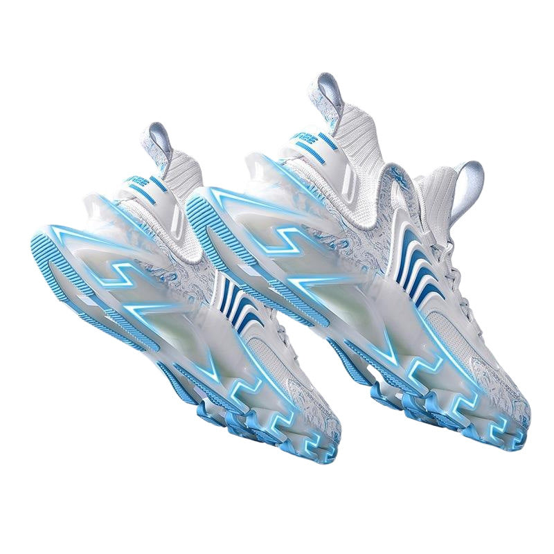 Sports men's black autumn and winter running shoes ultra-light shock-absorbing running mesh shoes casual autumn blade sports trendy shoes
