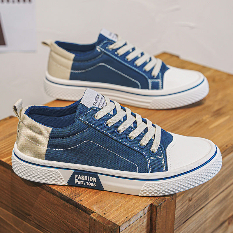 Summer canvas shoes new breathable versatile skateboard shoes men's soft sole casual sports trendy fashion canvas shoes men