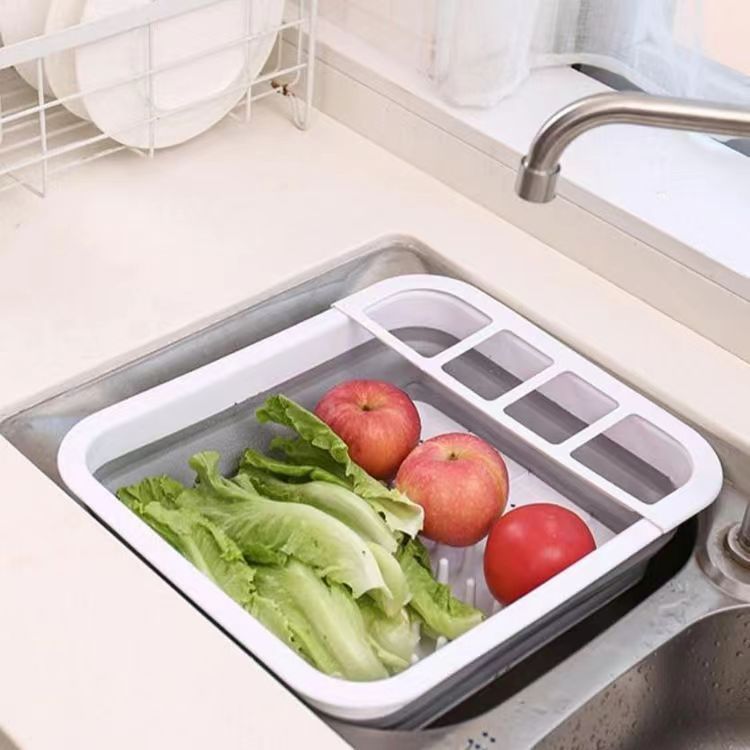 Foldable drain bowl rack new kitchen bowl and chopstick storage rack multi-function sink drain rack drying rack