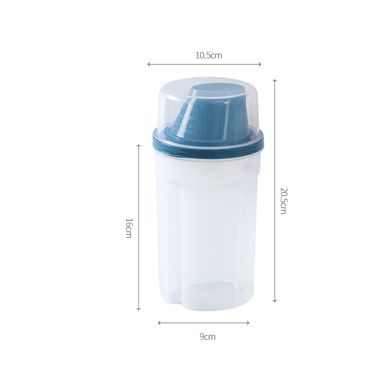 Kitchen supplies transparent plastic storage jars kitchen storage sealed fresh milk powder grain storage jars