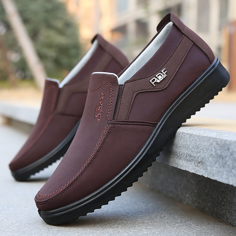 Manufacturers wholesale large size polyurethane cloth shoes Old Beijing cloth shoes waterproof wear-resistant lightweight slip-on casual shoes for the elderly