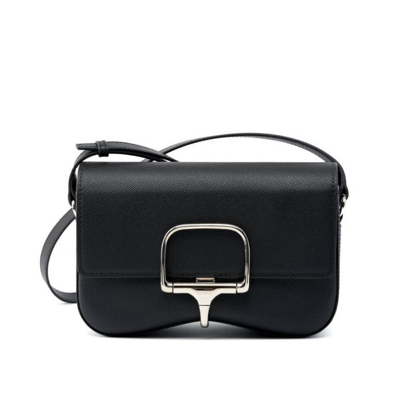 Cross-border hot selling 2025 new style all-match high-end light luxury genuine leather women's bag shoulder crossbody saddle bag women