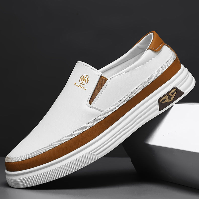 2025 new Wenzhou shoes spring casual business formal toe shoes one-step middle-aged dad shoes