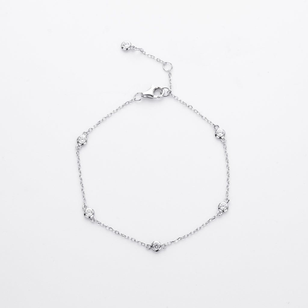 Cross-border new S925 sterling silver bracelet fashionable and simple women's hand jewelry personality light luxury high-end niche jewelry female