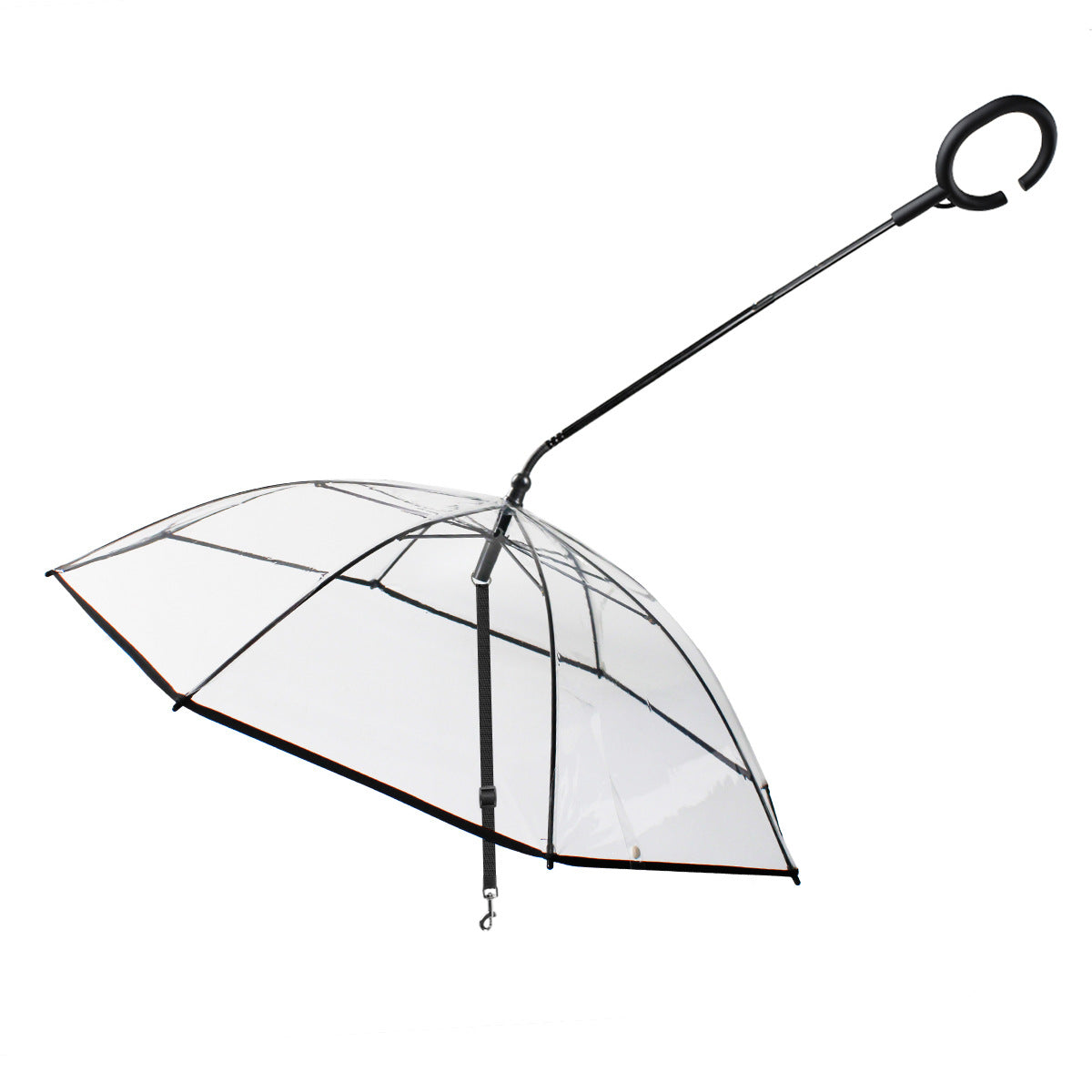 Transparent Pet Umbrella Dog C-shaped Umbrella Pet Products Factory Direct Sales Adjustable Rainy Day Dog Walking Leash