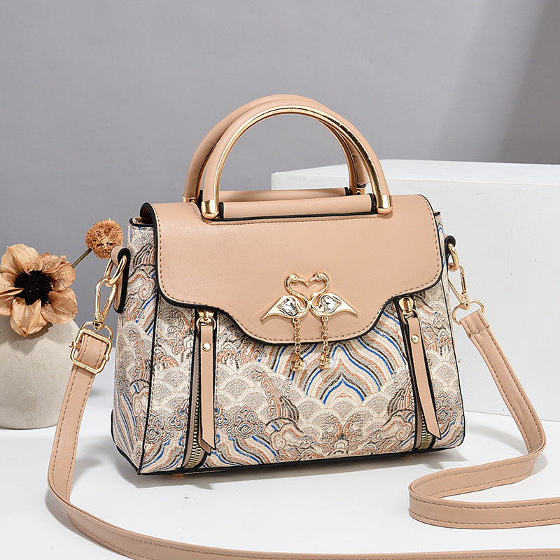 2025 new style pu bag women's bag light luxury ladies handbag high-end shoulder messenger bag small square bag women's cross-border