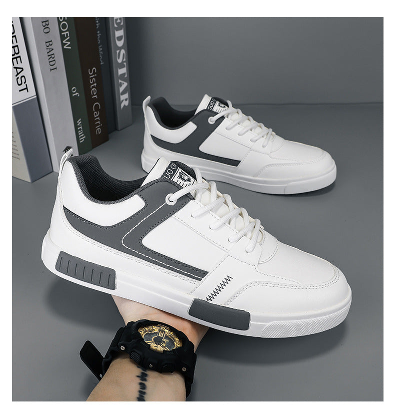 Men's shoes spring new breathable white shoes male students trendy all-match cloth shoes men's flat casual sneakers men