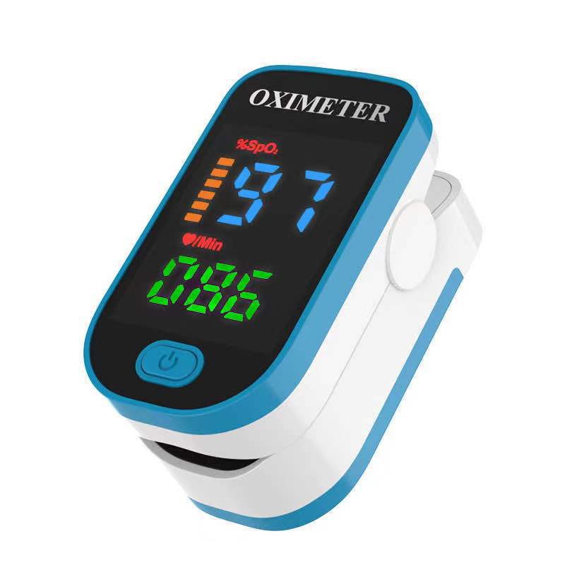 LK87 Spot Finger Clip Heart Rate Meter Fingertip Blood Oxygen Saturation Monitor Pulse Black Gem Oximeter