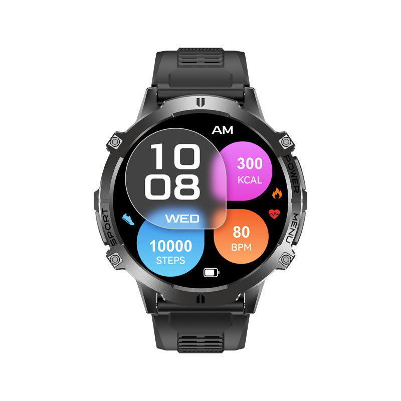 X3 smartwatch AMOLED screen Bluetooth call health monitoring barometer compass multi-sport mode