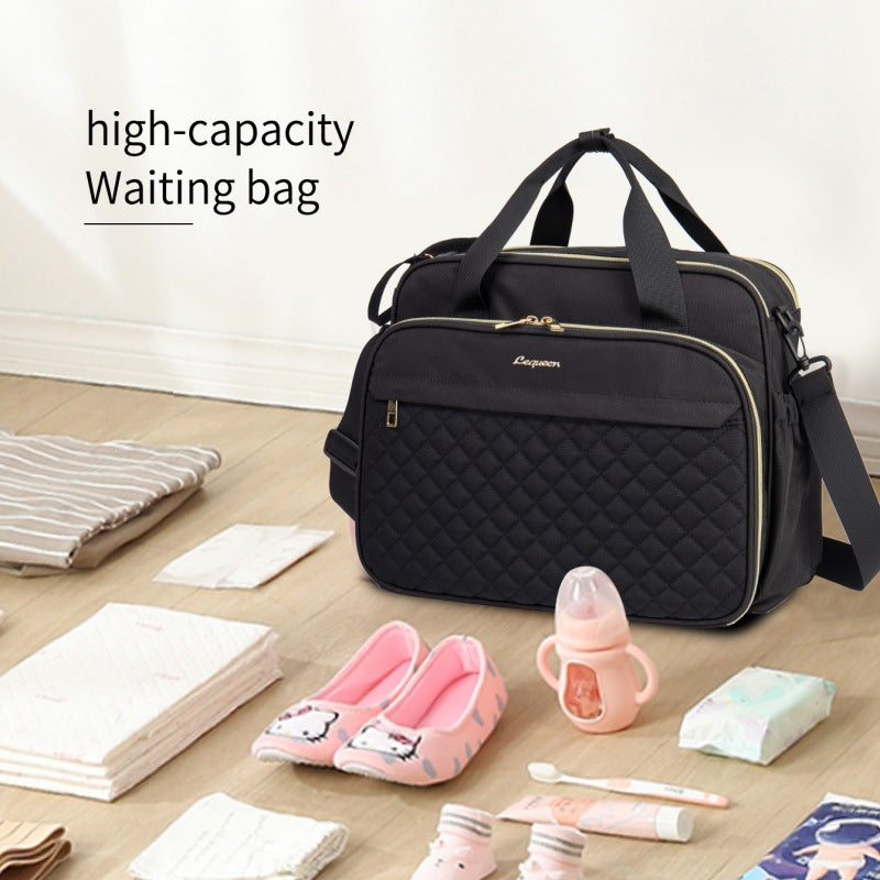 Large capacity mommy bag multifunctional handbag outing breastfeeding bag pregnant women waiting bag new diaper bag