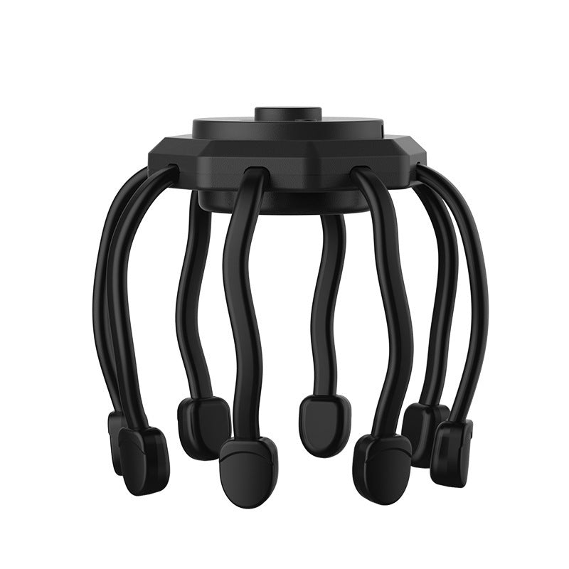 Wholesale Octopus head massager vibration scratch head decompression relaxation multifunctional electric meridian massage claw cross-border