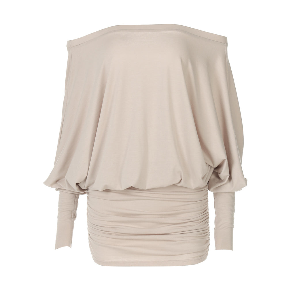 European and American style women's clothing 2025 spring new sexy pure desire style one-shoulder pleated tight hip dress