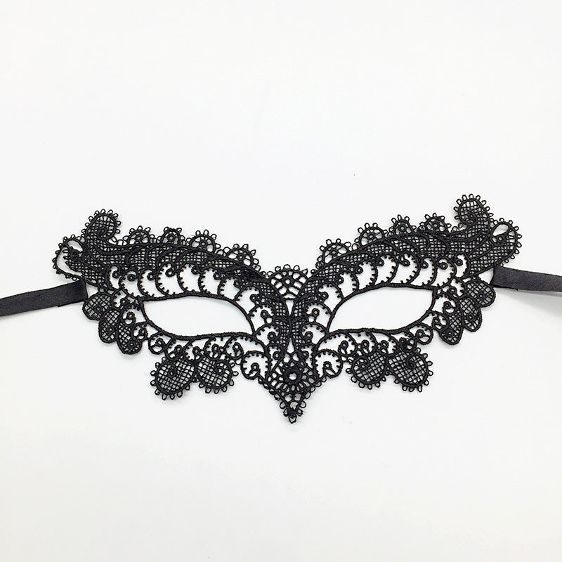 Cross-border exclusive masquerade party lace mask Christmas Halloween fun unshaped eye mask supplies