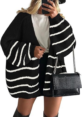 2025 Autumn and Winter New Cross-border Commuter Women's Knitted Tops European and American Casual Sweater Jackets Hot Selling Loose Cardigan