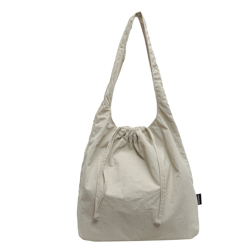 Women's canvas bag large capacity cross-border new one-shoulder crossbody college students leisure class commuting all-match tote bag