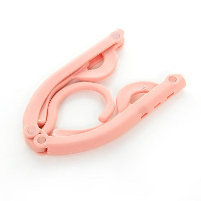Multifunctional folding clothes hanger, non-slip outdoor travel portable clothespin, home magic clothes hanger