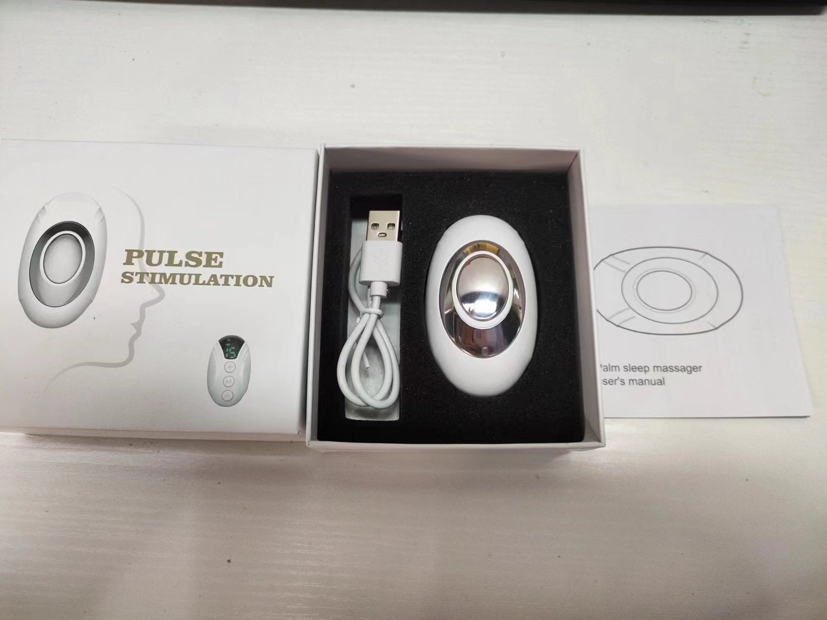 Cross-border handheld sleep monitor with intelligent microcurrent and 15 levels of deep sleep. Sleep Egg relieves stress and helps you sleep.