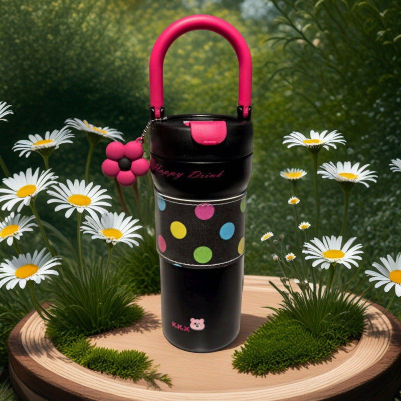 New cross-border car cup 304 thermos cup high-value coffee cup take-out cup stainless steel portable water cup