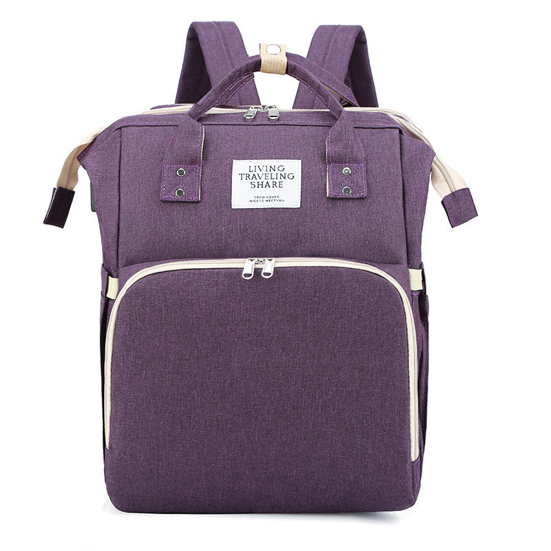 Mommy bag factory direct sales new mother and baby bag multifunctional diaper bag mommy bag cross-border diaper pad insulation bag shoulder