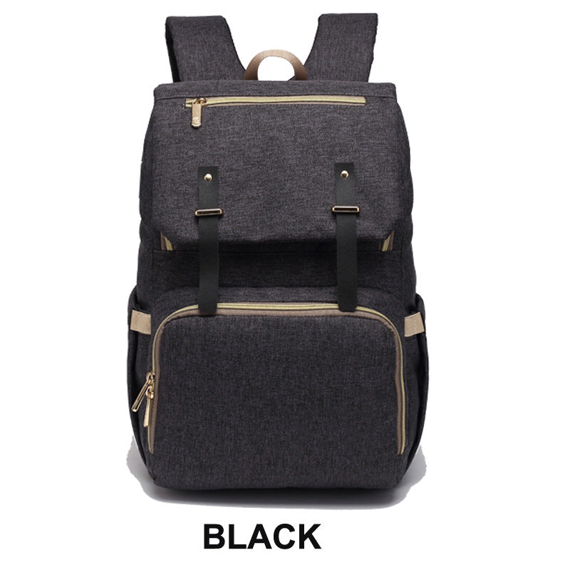 Cross-border hot selling large capacity mommy bag multi-pocket backpack multi-function waterproof maternity mother and baby bag outing bag