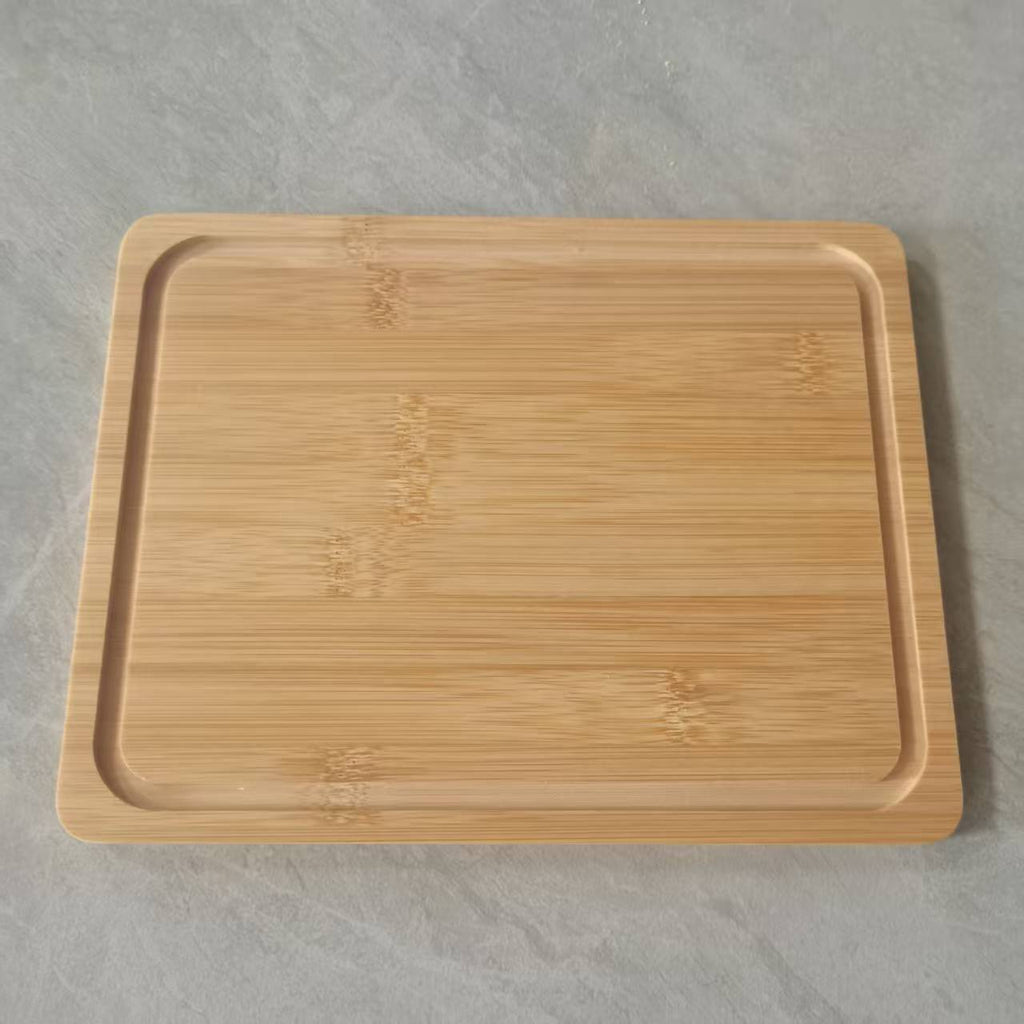 bamboo butter box butter storage kitchenware with lid fresh-keeping box cover transparent cover bamboo wooden tray dinner plate