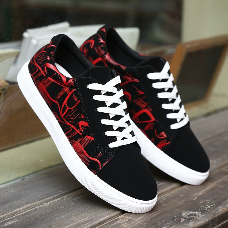 Spring new men's casual shoes, student sports shoes, running shoes, fashionable Korean style men's shoes, one piece drop shipping