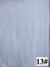 New bamboo fiber jersey elastic breathable ribbed knitted scarf women's solid color soft striped headscarf pit stripes