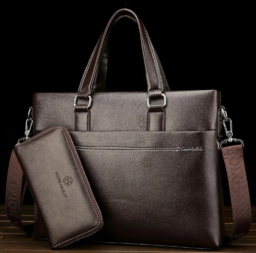 New Kangaroo men's bag briefcase men's handbag business bag briefcase cross-border supply