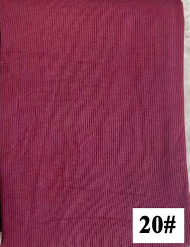 New bamboo fiber jersey elastic breathable ribbed knitted scarf women's solid color soft striped headscarf pit stripes